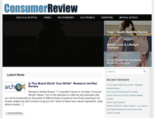 Tablet Screenshot of consumereview.org